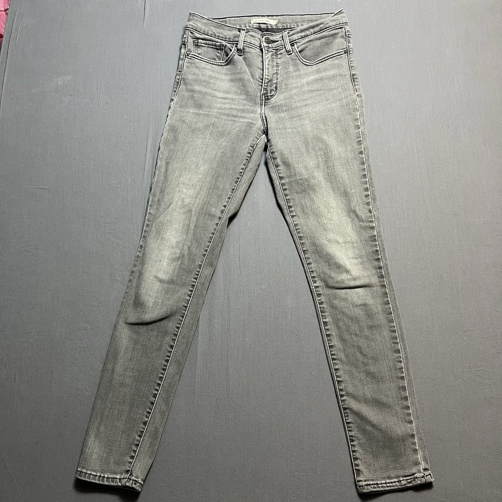LEVI'S Womens 311 Shaping Skinny Jeans W28 Grey Cotton - Picture 2 of 7